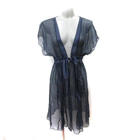 未使用品 アンナバッサーニ ANNA BASSANI シフォンブラウス シアー 
