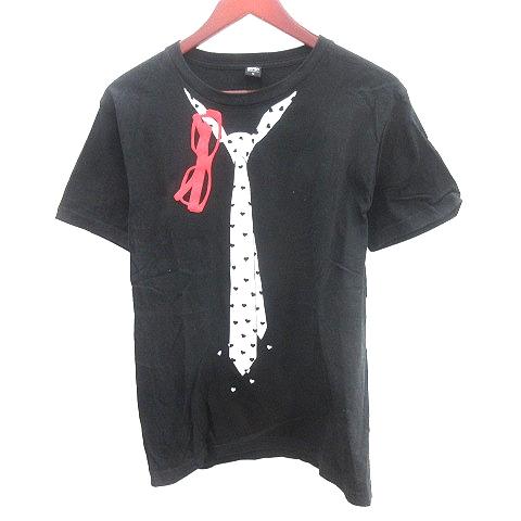 グラニフ graniph カットソー Tシャツ クルーネック ネクタイ プリント