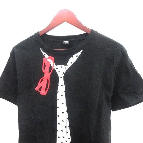 グラニフ graniph カットソー Tシャツ クルーネック ネクタイ プリント