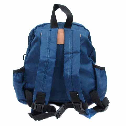   ネイビー ストライプリュック バックパック ザック SOLEIL ネイビーに赤のストライプ バックパック リュック - メルカリ