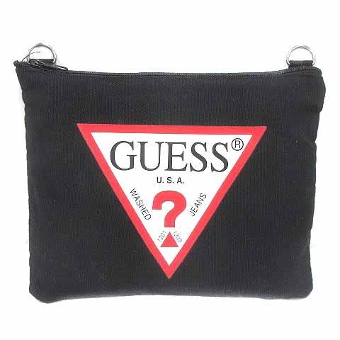 新品タグ付きGuessゲスショルダー/クラッチバッグ ゲス GUESS クラッチバッグ セカンドバッグ ロゴプリント キャンバス