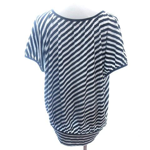 タンポポ Tanppoppo チュニック カットソー ボートネック ボーダー