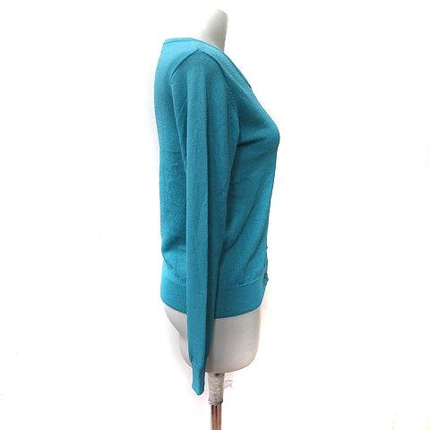 ブージュルード Bou Jeloud カーディガン カットソー 長袖 F 青 ブルー 