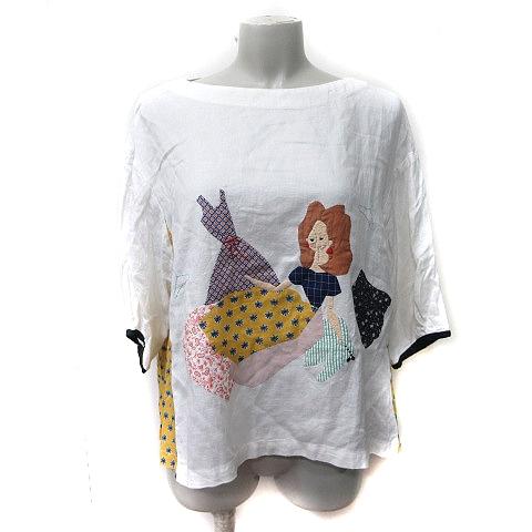 パッチワークキャミソール 赤 アトリエドゥサボン アトリエドゥサボン