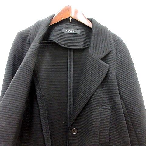 スパイラルガール SPIRALGIRL チェスターコート シングル F 黒 