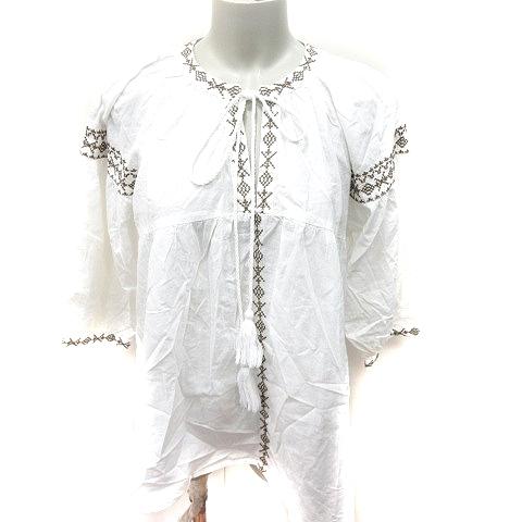 ワードトローブ wordtrobe シャツ ブラウス 長袖 ボウタイ F アイボリー /RT レディース | 