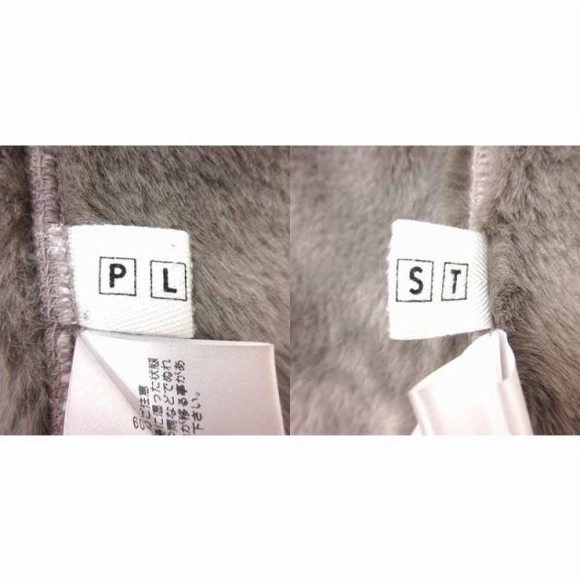 PLST ノーカラーフェイクムートンコート プラステ PLST フェイクムートンコート ノーカラー M ベージュ /YK