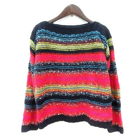 TRICOT GREGE BREVETEニット TRICOT GREGE BREVETE ニット セーター ボーダー 長袖 38 M 紺