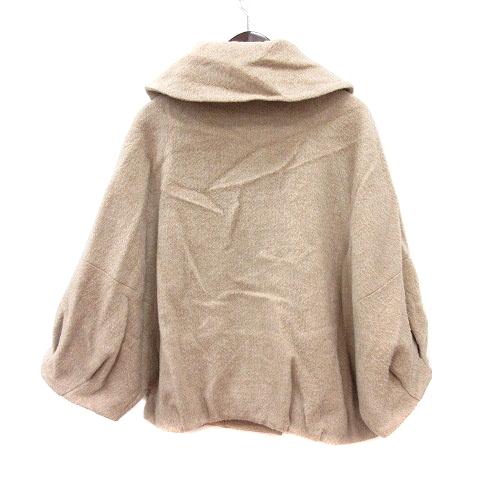 美品！！アナトリエポンチョ コート アナトリエ ANATELIER ステンカラーコート シングル 総裏地 ポンチョ風