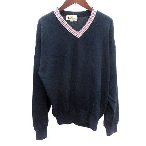 アクアスキュータム AQUASCUTUM カットソー ニット Vネック スリット アクアスキュータム AQUASCUTUM ニット セーター Vネック 切替