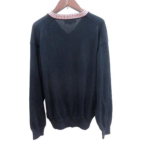 アクアスキュータム AQUASCUTUM カットソー ニット Vネック スリット アクアスキュータム AQUASCUTUM ニット セーター Vネック 切替