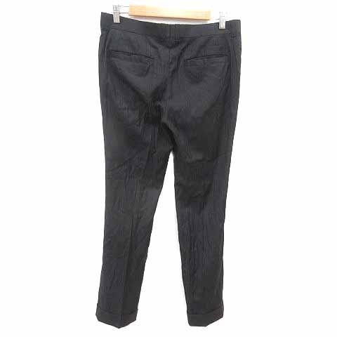 ラウンジリザード LOUNGE LIZARD スラックスパンツ ウール 2 M 黒