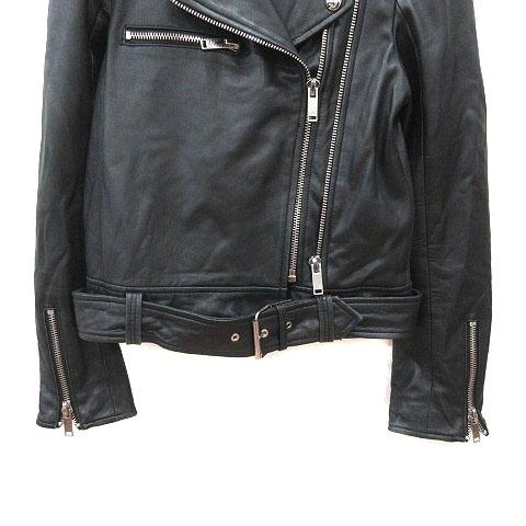 ZARAシープレザーJK ザラウーマン ZARA WOMAN ライダースジャケット シープレザー 総裏地 M