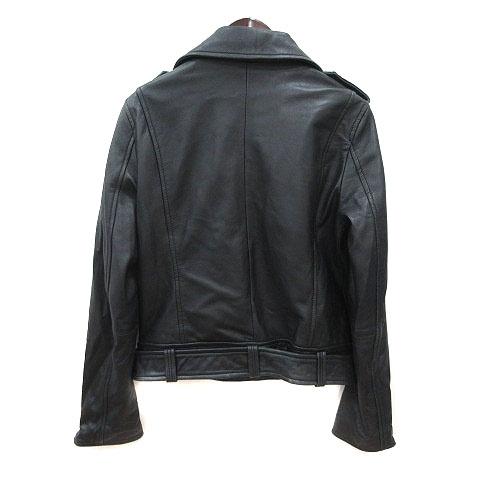 ザラウーマン ZARA WOMAN ライダースジャケット シープレザー 総裏地 M
