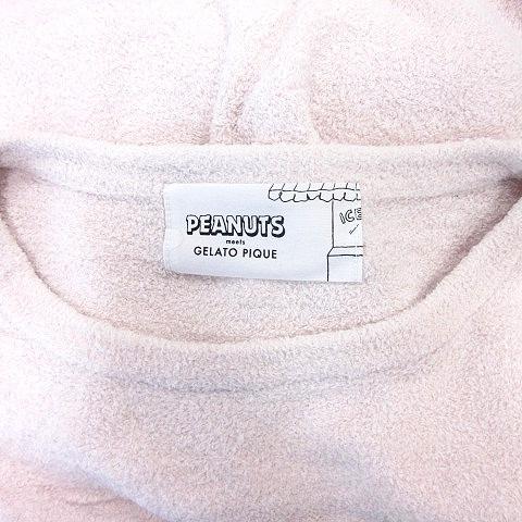 新品未使用 ジェラートピケ PEANUTS スヌーピー プルオーバー 白 新品未使用 ジェラートピケ PEANUTS 裏毛プルオーバー オフ