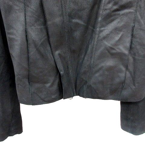 ルシェルブルー LE CIEL BLEU レザージャケット 総裏地 山羊革 38 M 黒