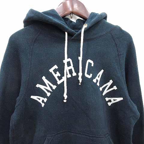 アメリカーナ AMERICANA パーカー プルオーバー 裏ボア ロゴプリント 