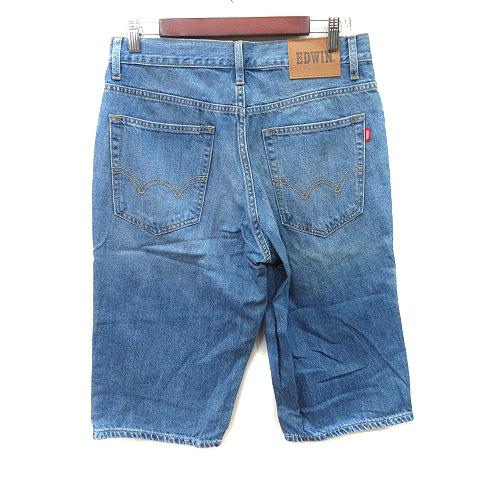 EDWIN（エドウィン） ハーフパンツ デニム ジーンズ ダメージ加工 30 