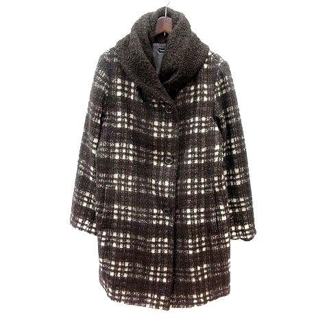 高島屋 タカシマヤ TAKASHIMAYA コート シングル ロング チェック 11 L
