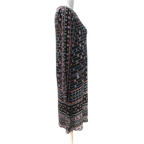 ビーシービージーマックスアズリア ロングワンピース フレア ドレス 総柄 華やか ビーシービージーマックスアズリア BCBGMAXAZRIA ワンピース ひざ丈