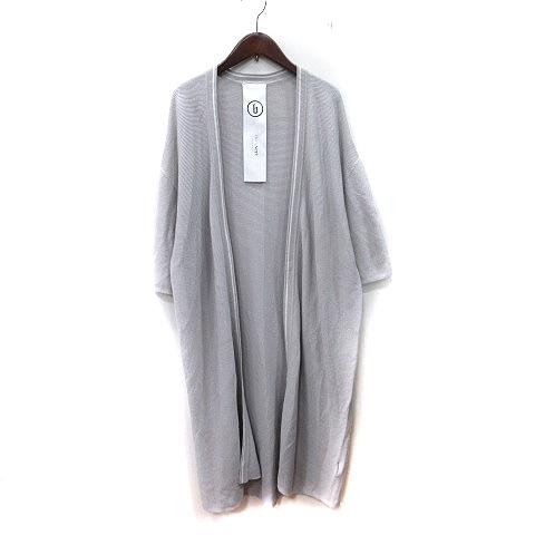 ブランベール blancvert ロングカーディガン ニット 半袖 トッパー 38