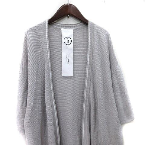 ブランベール blancvert ロングカーディガン ニット 半袖 トッパー 38
