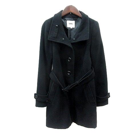 OZOC オゾック ニットショートコート size 38 OZOC - オゾック コート 38 グレー ショート丈 フード付き フェイク