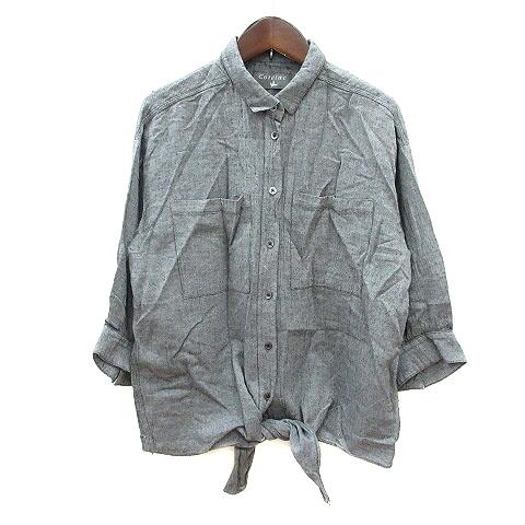 コテラック Cotelac シャツ 七分袖 2 M グレー /MN レディース 