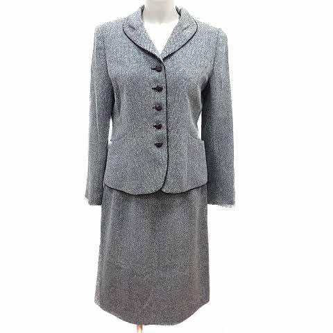 レリアンスーツ　お値下げ中 レリアン Leilian スーツ セットアップ ショールカラージャケット 総