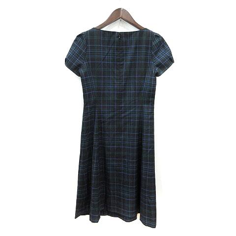 ヨークランド YORKLAND ワンピース ミモレ ロング チェック 半袖