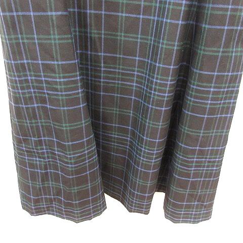 ヨークランド YORKLAND ワンピース ミモレ ロング チェック 半袖