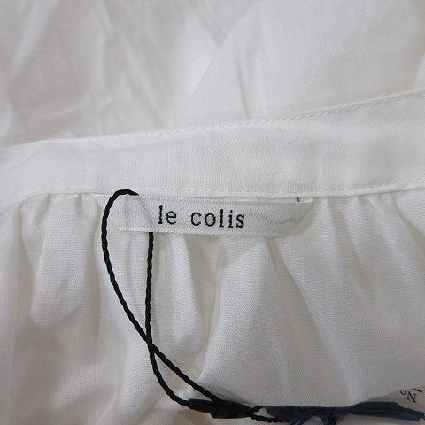 未使用品 ル コリ le colis シャツ ブラウス プルオーバー 長袖 F 白 