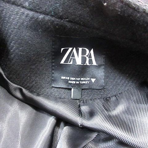 ZARA（ザラ） ナポレオンジャケット 総裏地 XS 黒 ブラック /AU