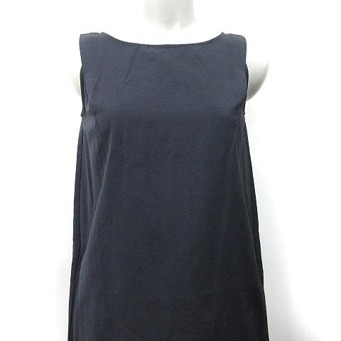 新品タグ付き】Demi-Luxe BEAMS ノースリーブマキシワンピース 紺 Demi