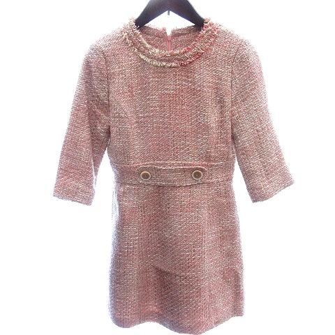 ミシェルマカロン michell Macaron ワンピース ミニ ツイード チェック