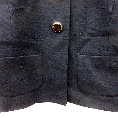 ジャスグリッティー JUSGLITTY ノーカラーコート ショート 総裏地