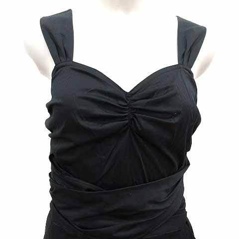 ダナキャランニューヨーク DKNY ワンピース ひざ丈 ノースリーブ 2 M