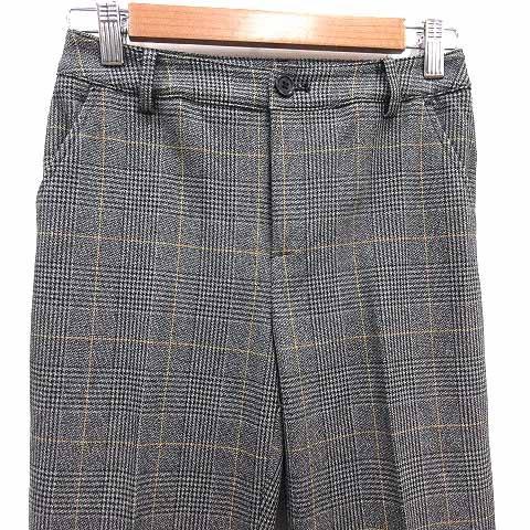 ビースリー B3 B-Three スラックスパンツ グレンチェック 30 S グレー