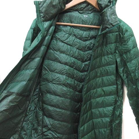 ユニクロ（UNIQLO） ダウンジャケット 総裏地 M 緑 グリーン /MS 