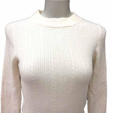 エニィスィス エニシス anySiS ニット カットソー ケーブル 長袖 2 M 
