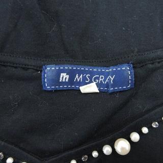 エムズグレイシー M'S GRACY カットソー Tシャツ Vネック フェイク