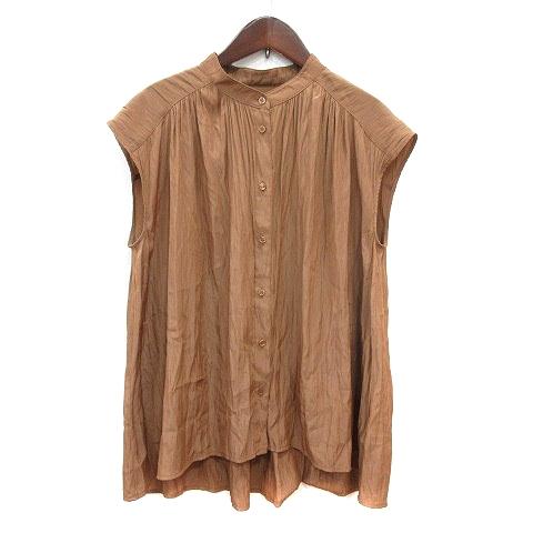 ドゥクラッセ DoCLASSE ブラウス フレンチスリーブ 13 XL 茶 ブラウン 
