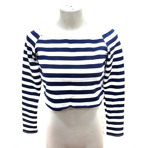 ZARA（ザラ） ZARA Tシャツ カットソー Uネック 長袖 クロップド丈 