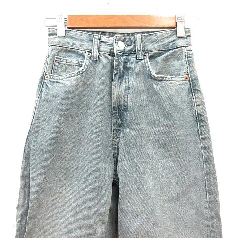 ZARA（ザラ） デニムパンツ ジーンズ ストレート ウォッシュ加工