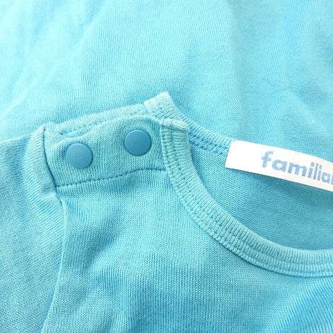 ファミリア Familiar カットソー ロンパース プリント 半袖 ベビー 60