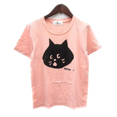 ネネット Ne-net にゃー カットソー Tシャツ クルーネック プリント