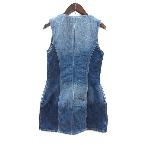 フロントジップ Moussy デニム moussy ダウンワンピース セール ZIP UP