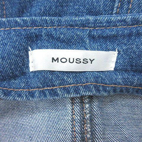 MOUSSY（マウジー） デニムワンピース ミニ ジップアップ ウォッシュ