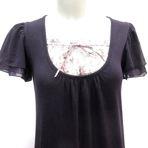 【新品未使用】L'EST ROSE 2wayミニワンピース レストローズ L'EST ROSE ワンピース ミニ フェイクレイヤード 花柄