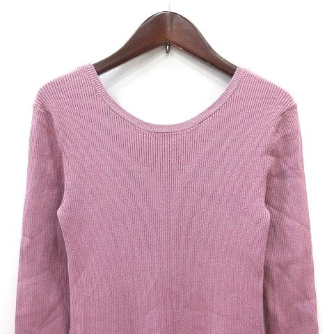 スピック&スパン Spick&Span ワンピース ニット ロング 長袖 リブ F
